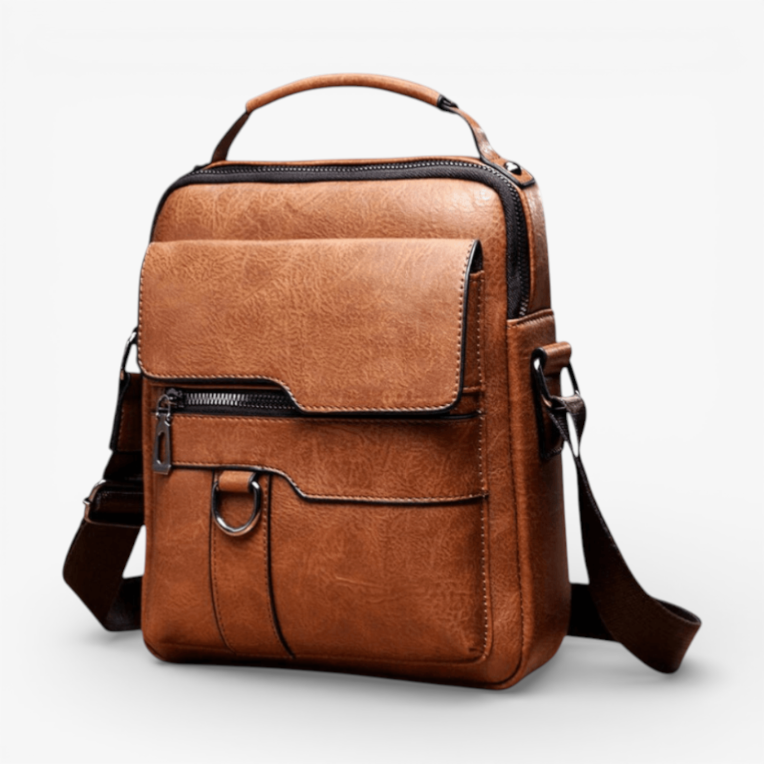 Tasche a Tracolla Herr Lusso in Vera Leder Nera - Elegant e Funzionale