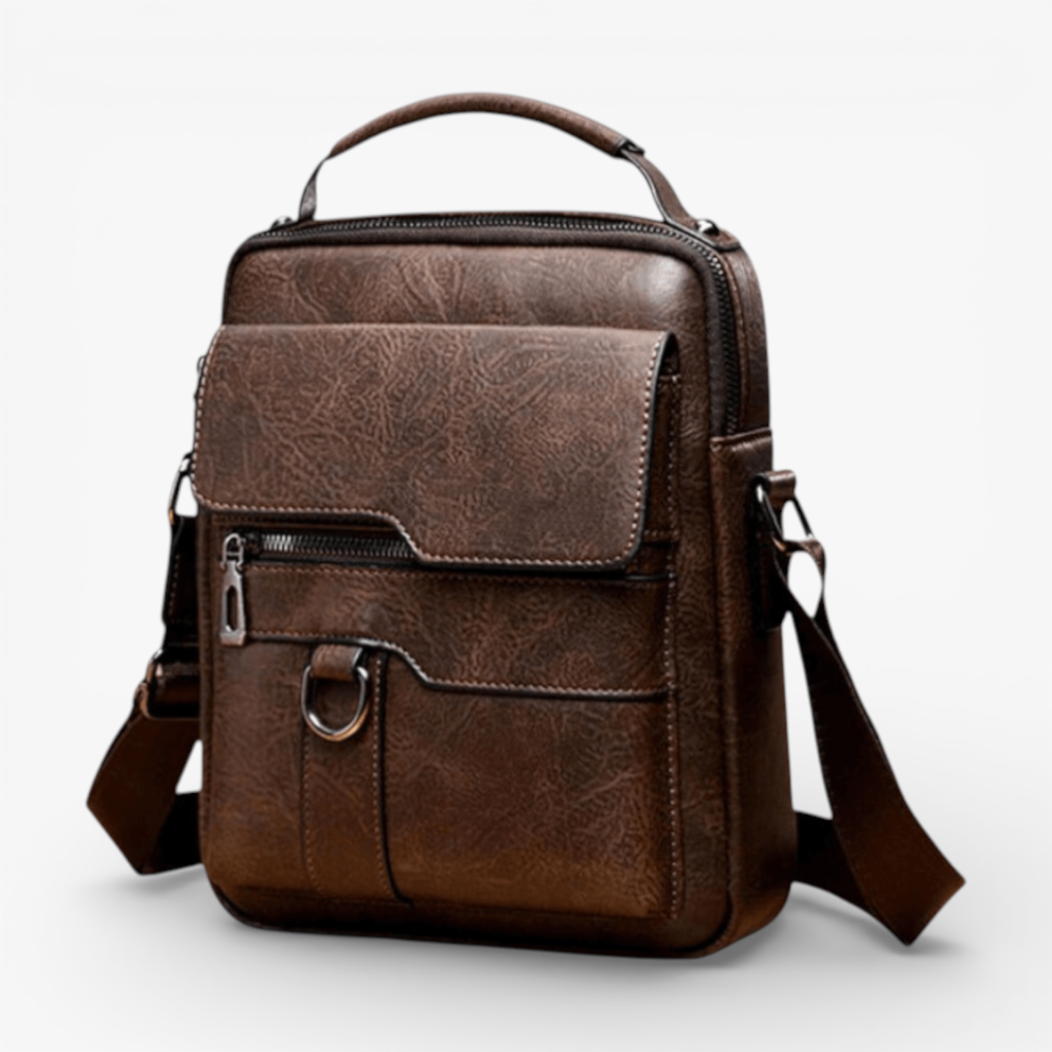 Tasche a Tracolla Herr Lusso in Vera Leder Nera - Elegant e Funzionale