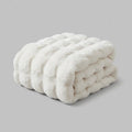 Bubble-Fleece Kuscheldecke - Plüschige Weiche Couchdecke