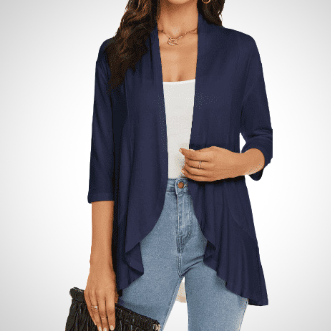 MIRIKIT™ – luftig-lässiges Sommer-Cardigan mit offener Front als Überwurf
