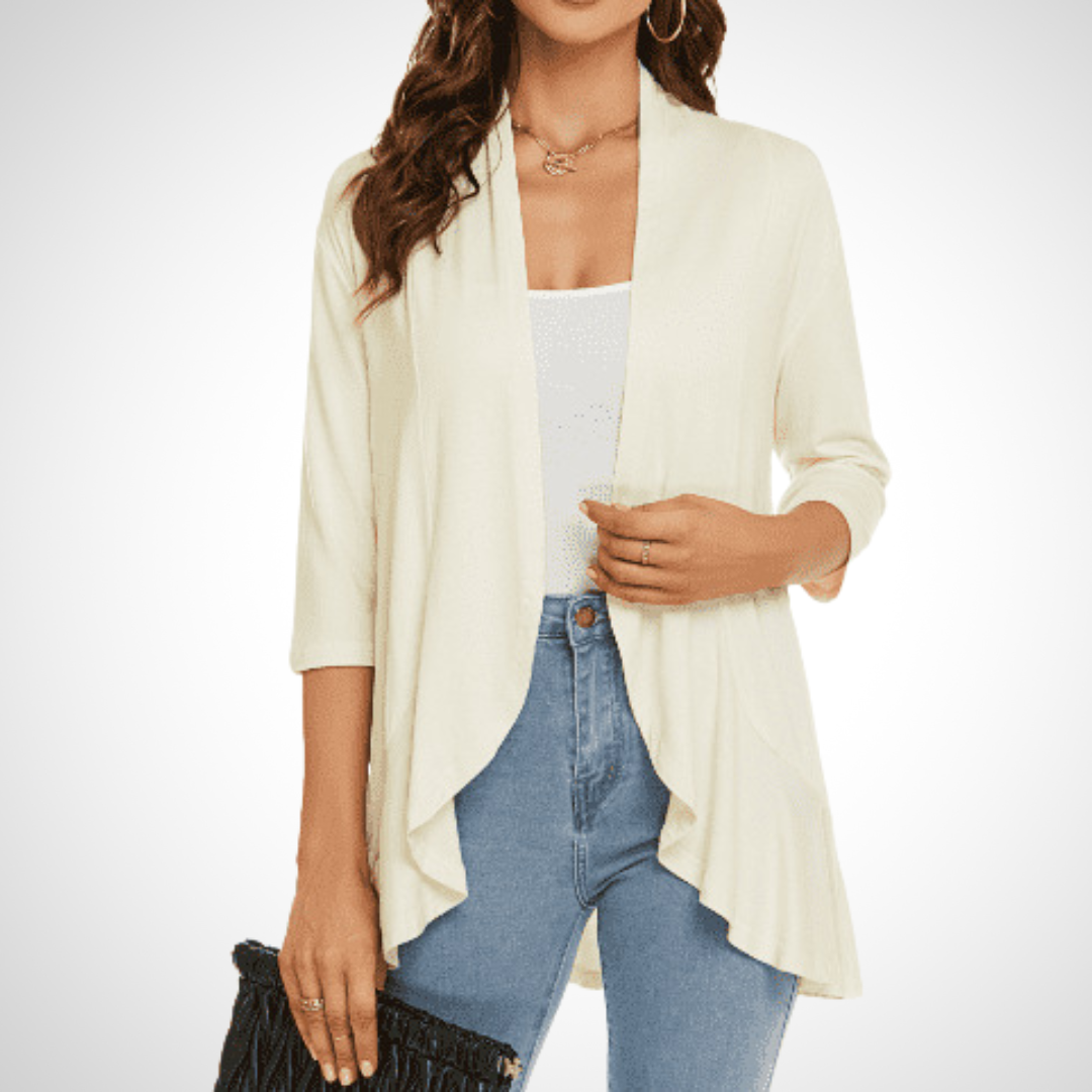 MIRIKIT™ – luftig-lässiges Sommer-Cardigan mit offener Front als Überwurf