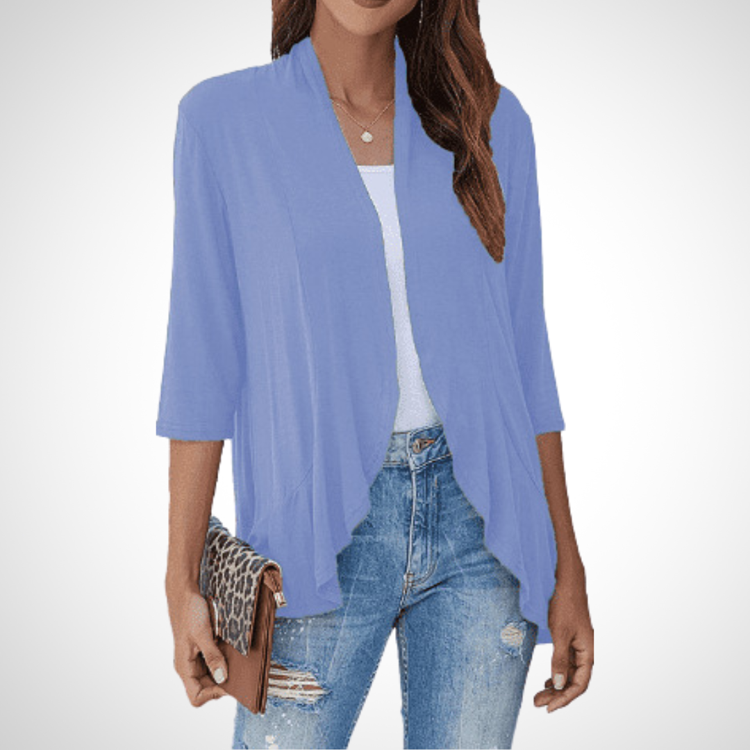 MIRIKIT™ – luftig-lässiges Sommer-Cardigan mit offener Front als Überwurf