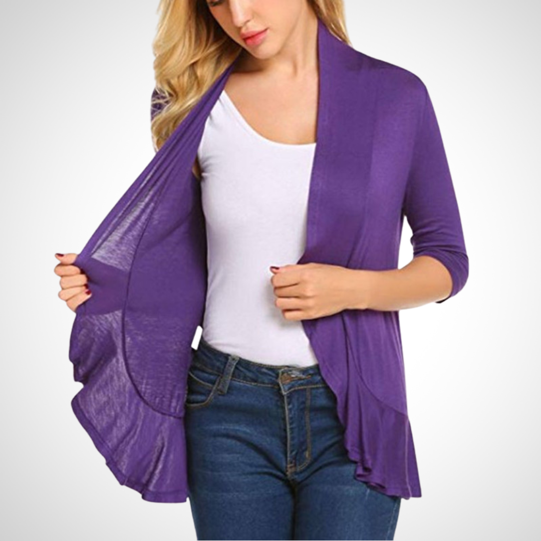 MIRIKIT™ – luftig-lässiges Sommer-Cardigan mit offener Front als Überwurf