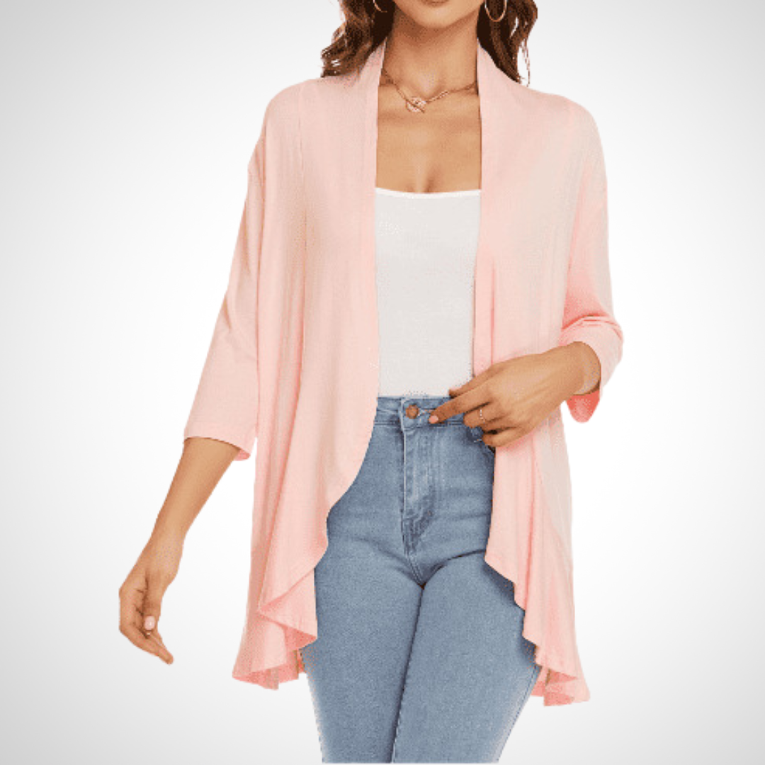 MIRIKIT™ – luftig-lässiges Sommer-Cardigan mit offener Front als Überwurf