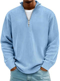 RANDAL - Rollkragenpullover mit halber Reißverschluss für eleganten und bequemen Stil