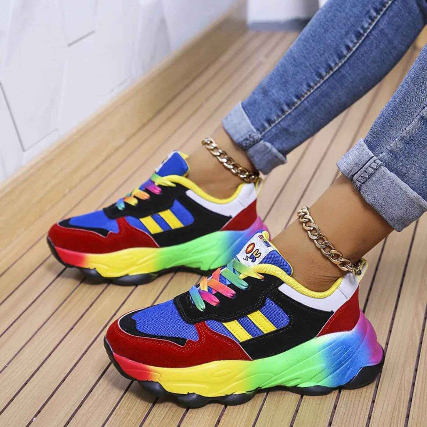 Schicke Damensneaker mit orthopädischem Design für ganztägigen Tragekomfort
