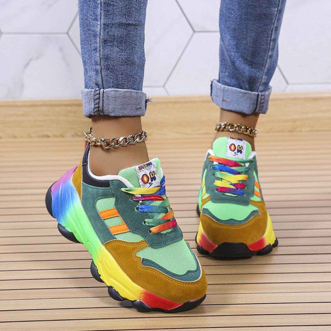 Schicke Damensneaker mit orthopädischem Design für ganztägigen Tragekomfort