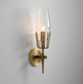 Lampada da parete LED in stile castello vintage in rame e vetro per un'atmosfera incantevole