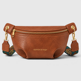 Trendige PU-Leder Gürteltasche mit breitem Riemen – Ideal für den Alltag
