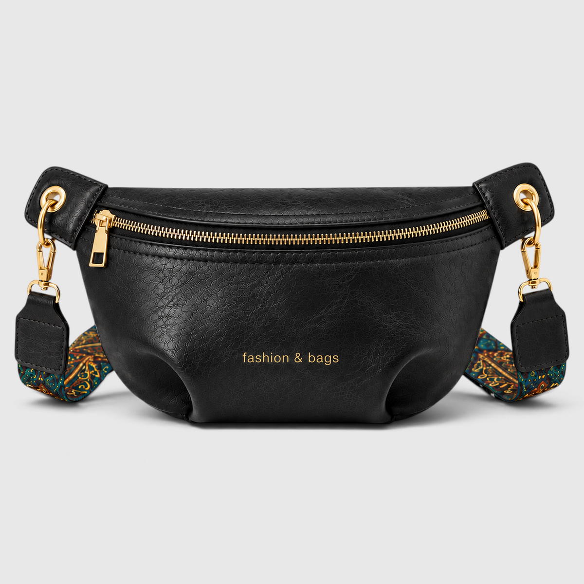 Trendige PU-Leder Gürteltasche mit breitem Riemen – Ideal für den Alltag