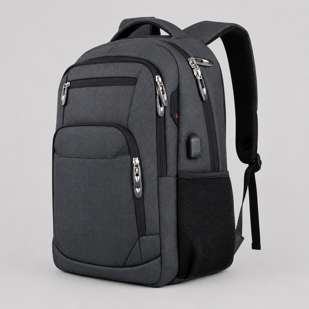Schulrucksack für Schüler - Wasserabweisend, Laptopfach, USB-Port