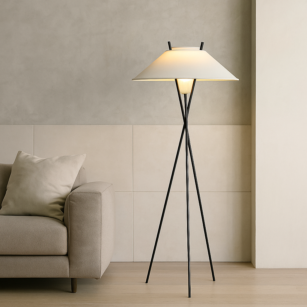 Floravine - Elegante Stoffen Stehlampe für eine Warme und Stilvolle Beleuchtung