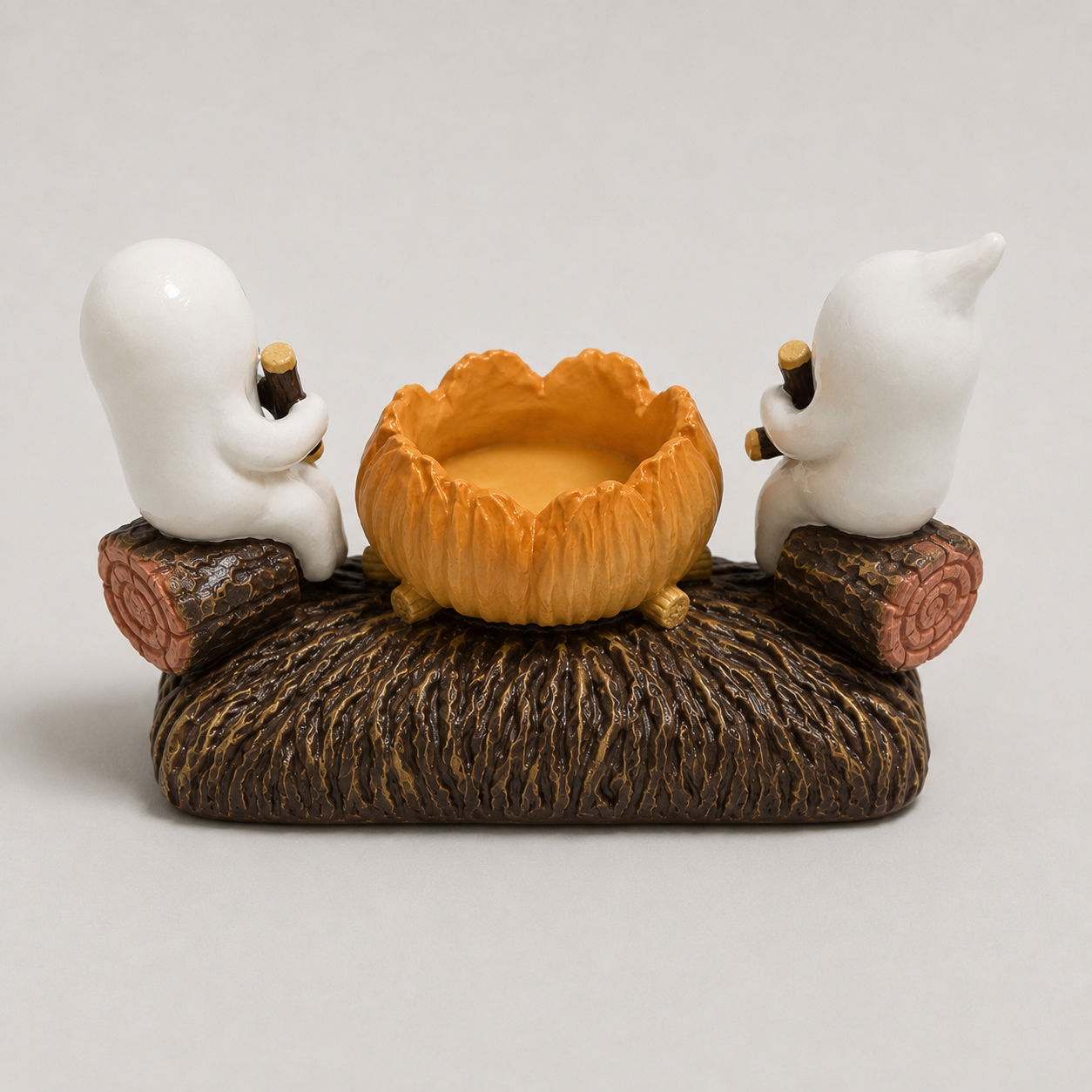 Geister Kerzenhalter Harz - Halloween & Herbst Tischdeko