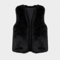 Kunstfellweste Damen offen warm | Vielseitig & elegant für