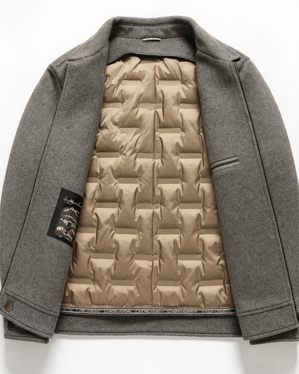 Elegante Heritage-Flanell-Wolljacke