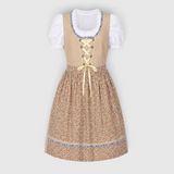 Trachtenkleid für Damen - Braun, Traditionell, mit Bluse
