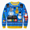 Exklusive Herrene Weihnachtspullover mit Elegantem Tiermuster - Perfekt für die Feiertagszeit