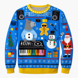 Exklusive Herrene Weihnachtspullover mit Elegantem Tiermuster - Perfekt für die Feiertagszeit