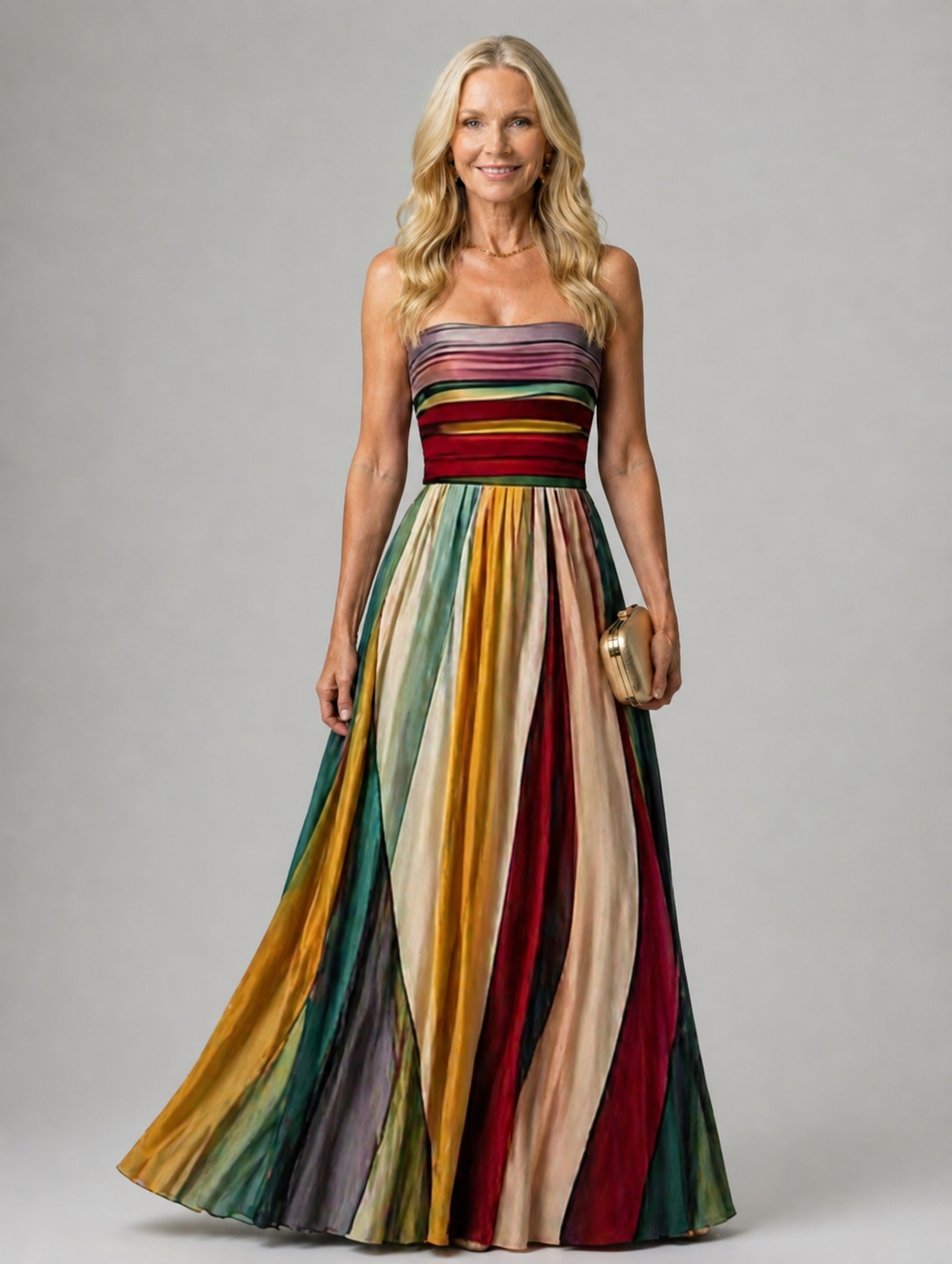 Lina & Emma™ | Müheloses trägerloses A-Linien-Kleid