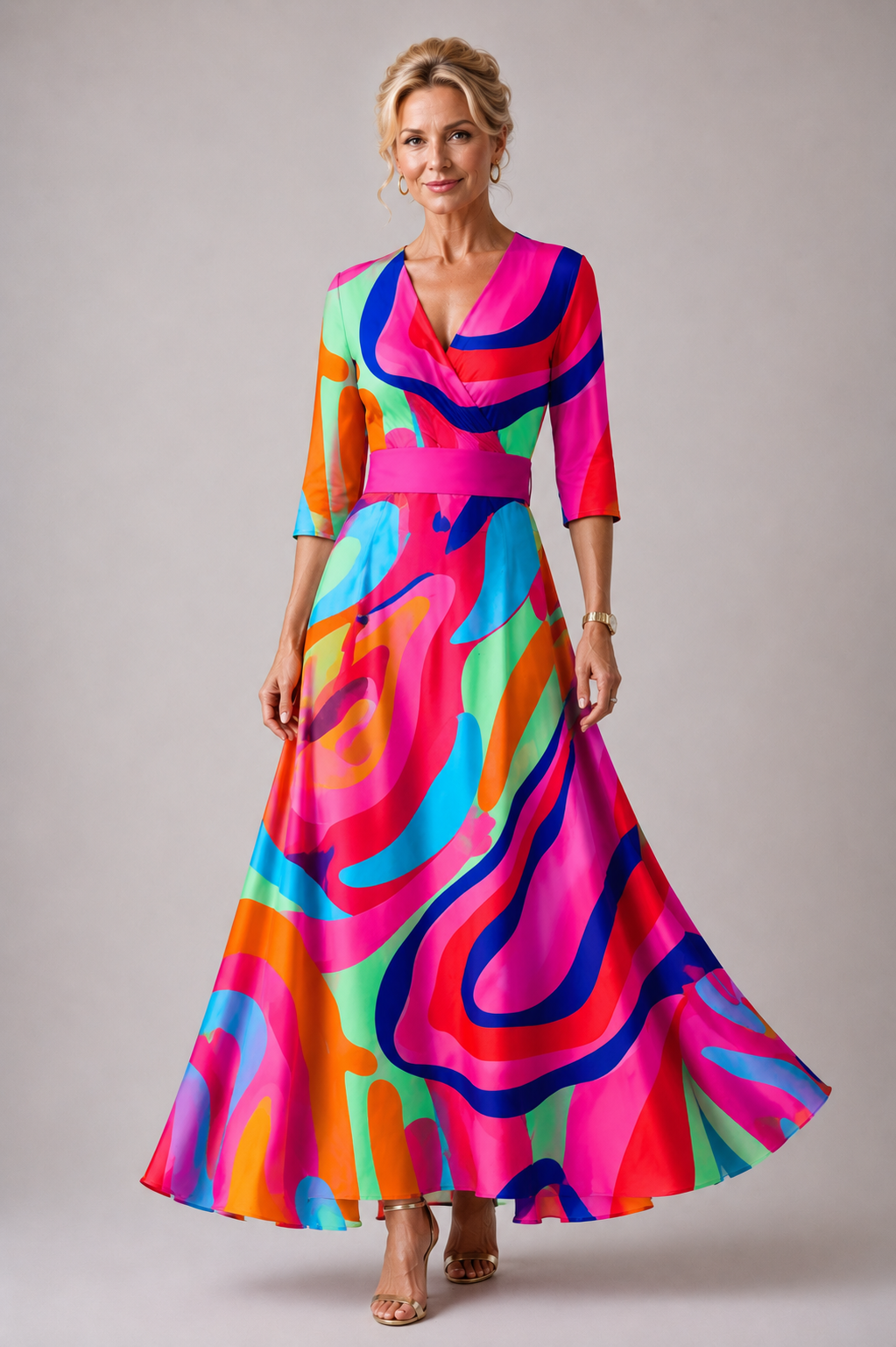 Lina & Emma™ | Bequemes Kleid für jeden Tag mit V-Ausschnitt