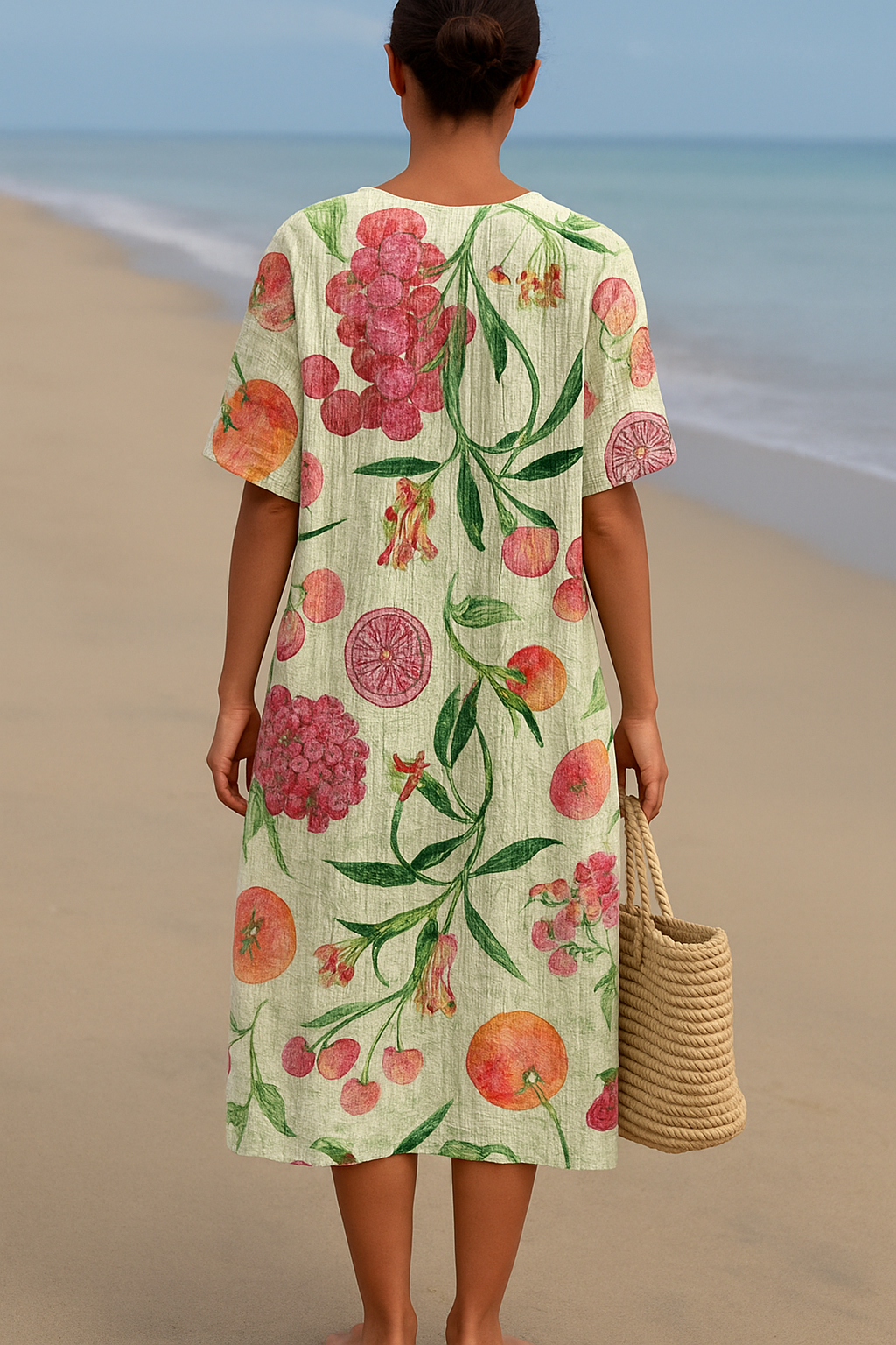 CÉLESTE | Elegantes Vintage-Botanik-Kleid für einen zeitlosen Stil