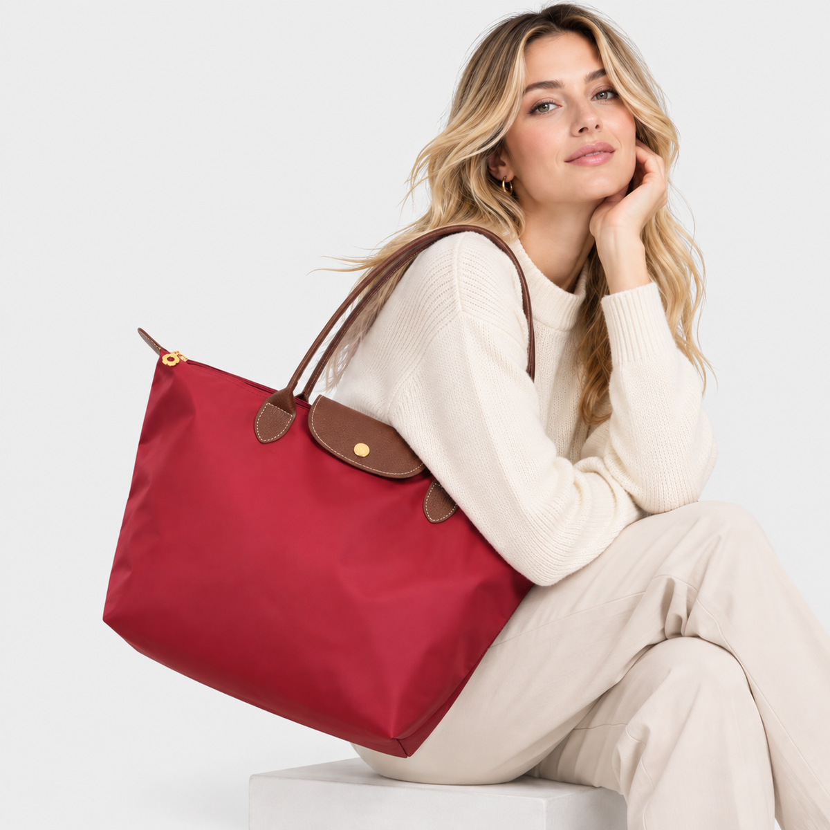 Nylon-Handtasche für Büro & Alltag – Geräumig, stilvoll & praktisch