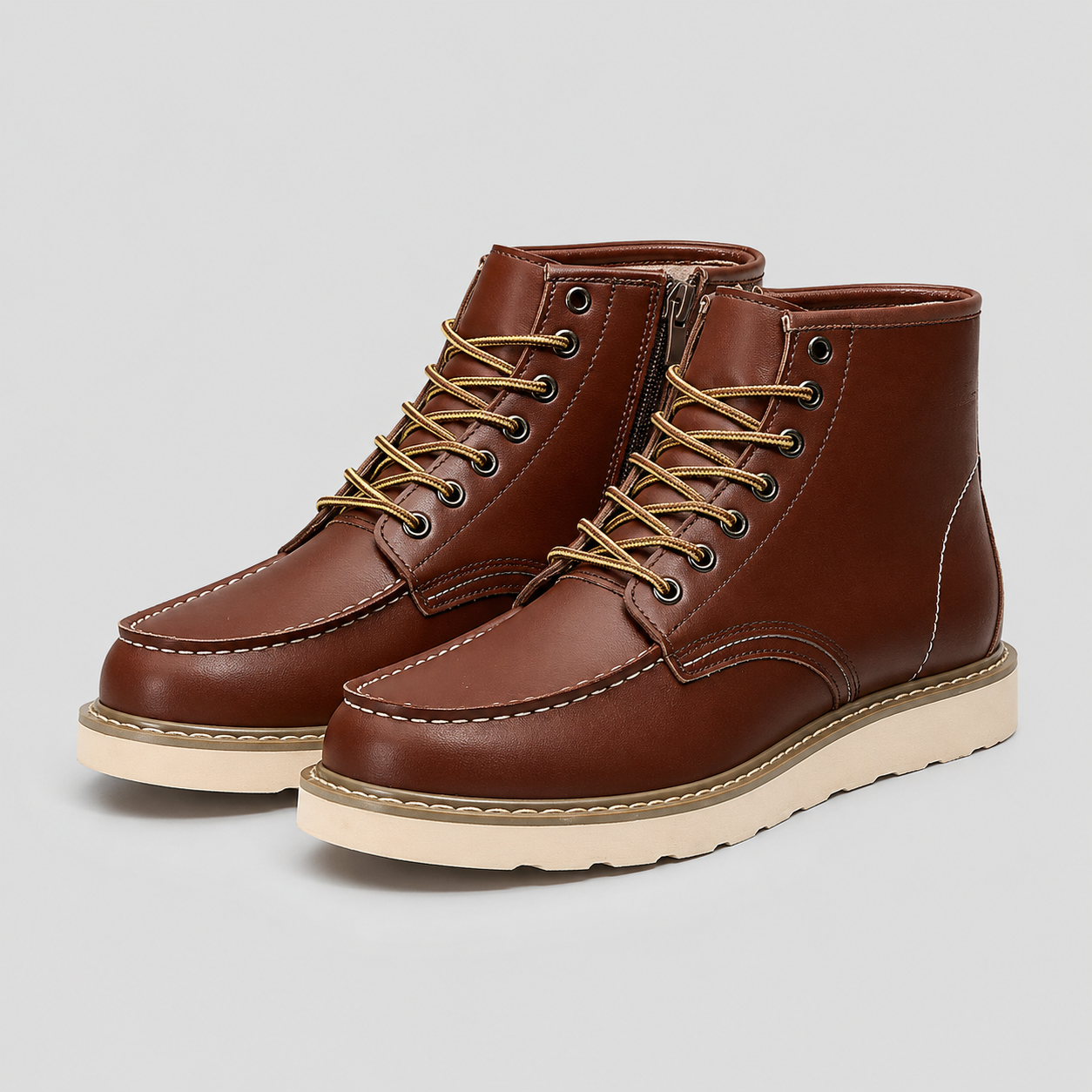 Herren Schnürboots - Vintage-Look, Komfortabel, Strapazierfähig