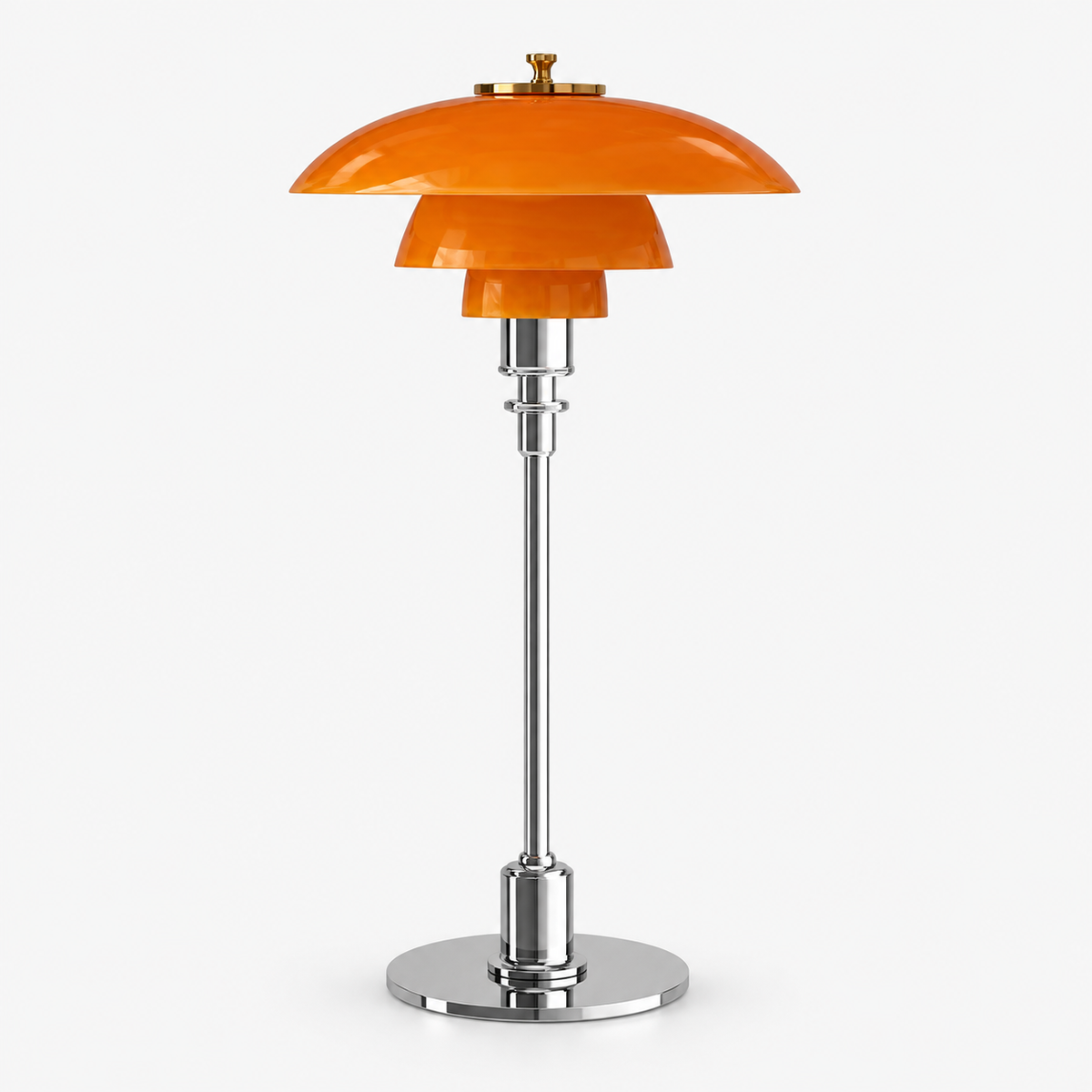 Moderne Dänische Designer-Tischlampe - Geschichteter Schirm, LED