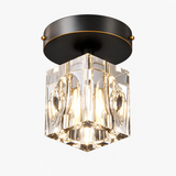Geometrische Kristall-Deckenlampe - Modernes Schwarz- oder Gold-Finish