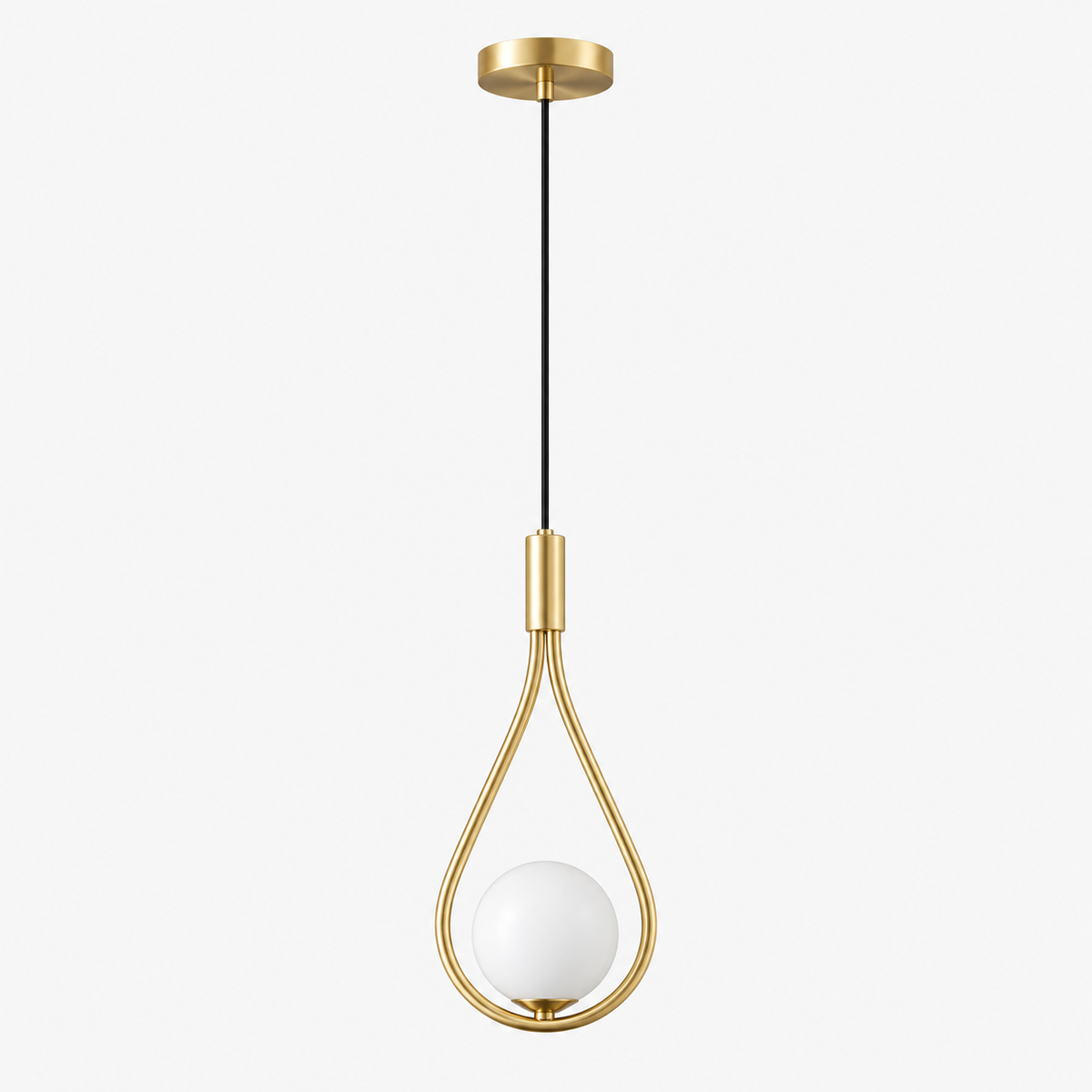 Pendelleuchte Modern Skandinavisch - Höhenverstellbar Gold/Schwarz