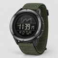 Digital Herrenuhr - Wasserdicht, Carbon-Look & Kompass