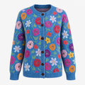 Cardigan chic et décontracté pour femmes avec impression digitale