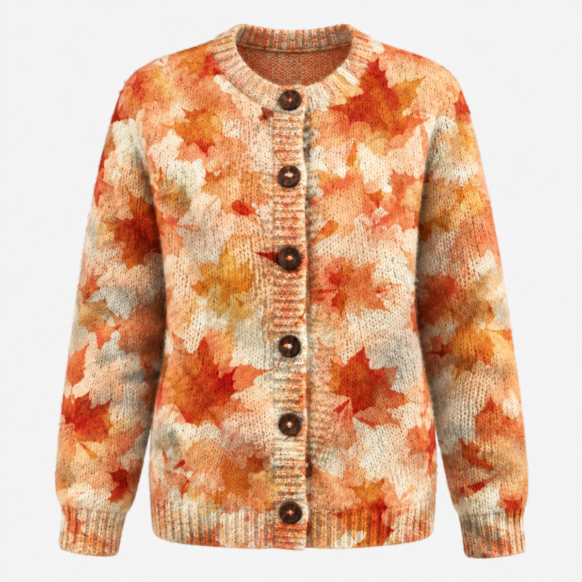 Chic und Casual Damen-Cardigan mit Digitaldruck