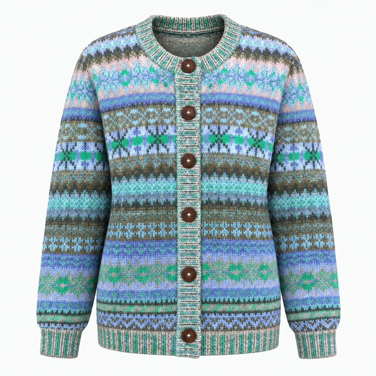 Chic und Casual Damen-Cardigan mit Digitaldruck