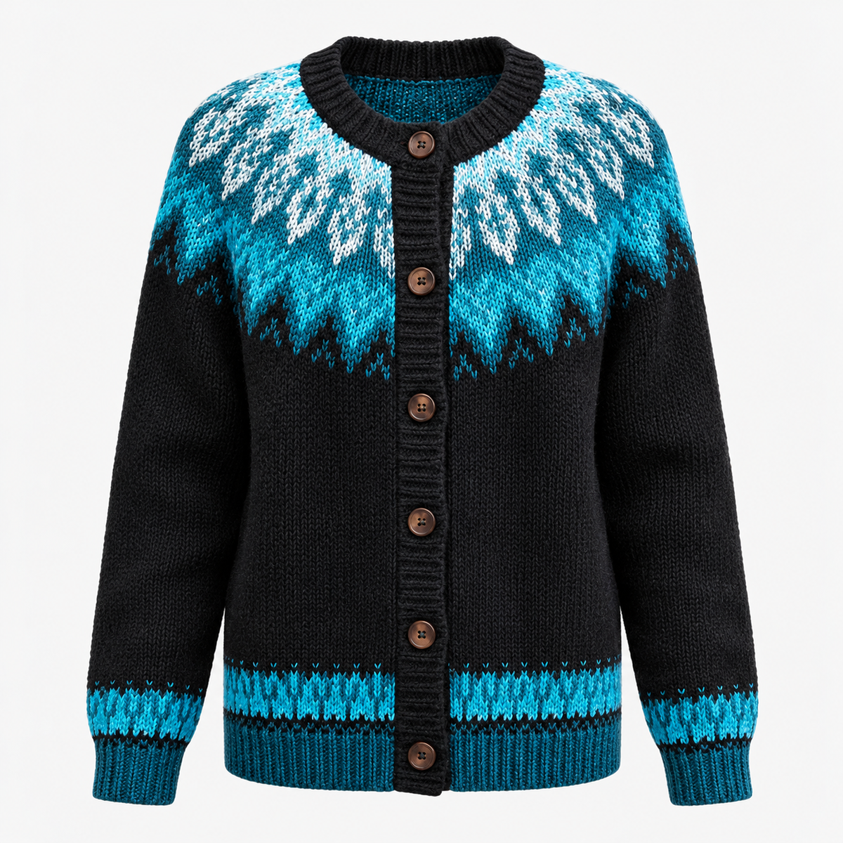 Chic und Casual Damen-Cardigan mit Digitaldruck