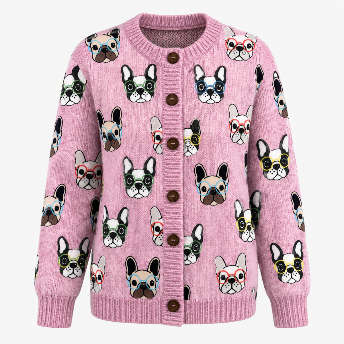 Chic und Casual Damen-Cardigan mit Digitaldruck