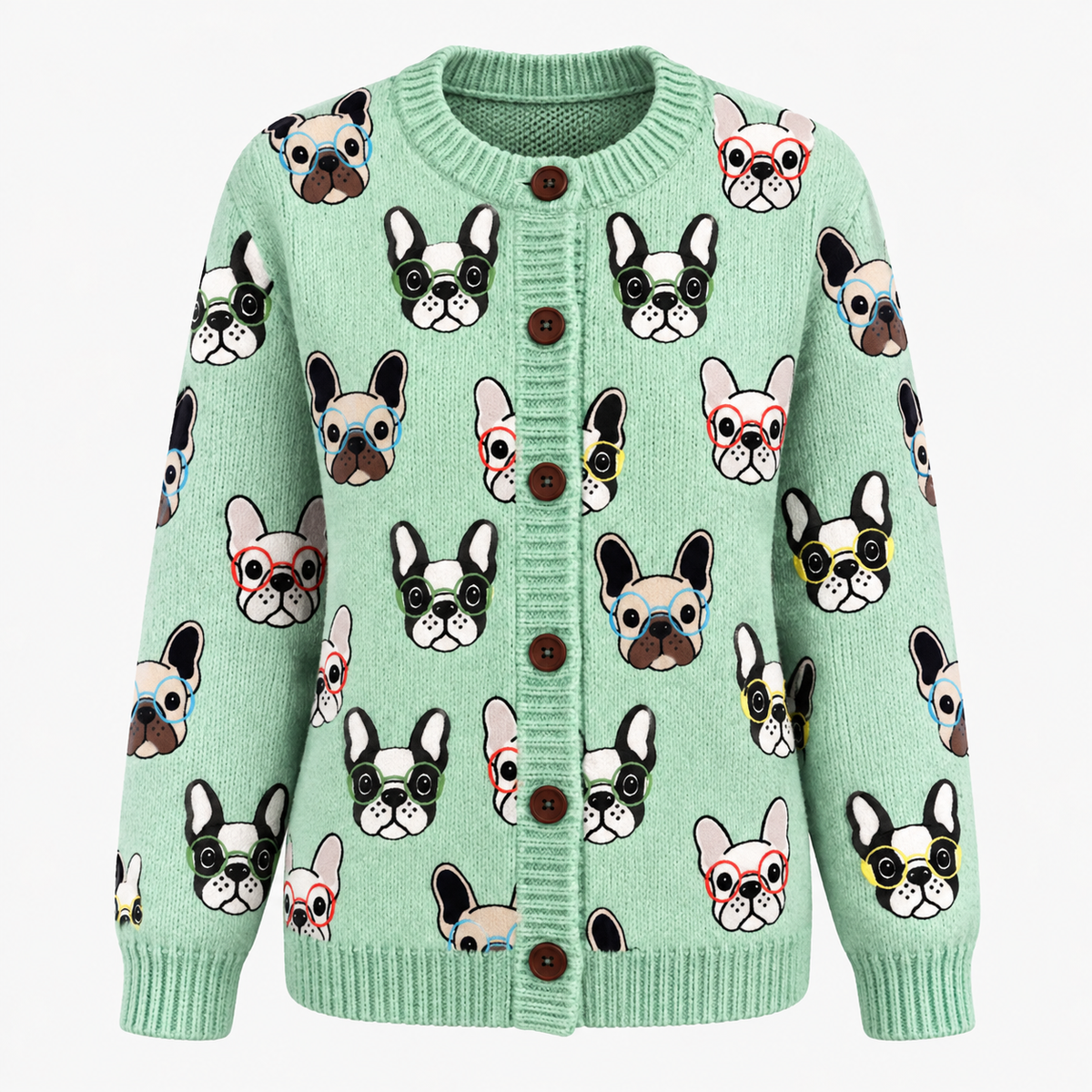 Chic und Casual Damen-Cardigan mit Digitaldruck