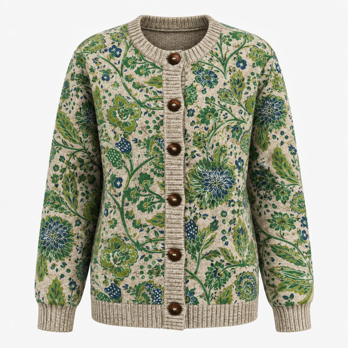 Chic und Casual Damen-Cardigan mit Digitaldruck
