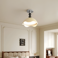 Moderne æggeskal creme loftlampe til stilfuld indretning