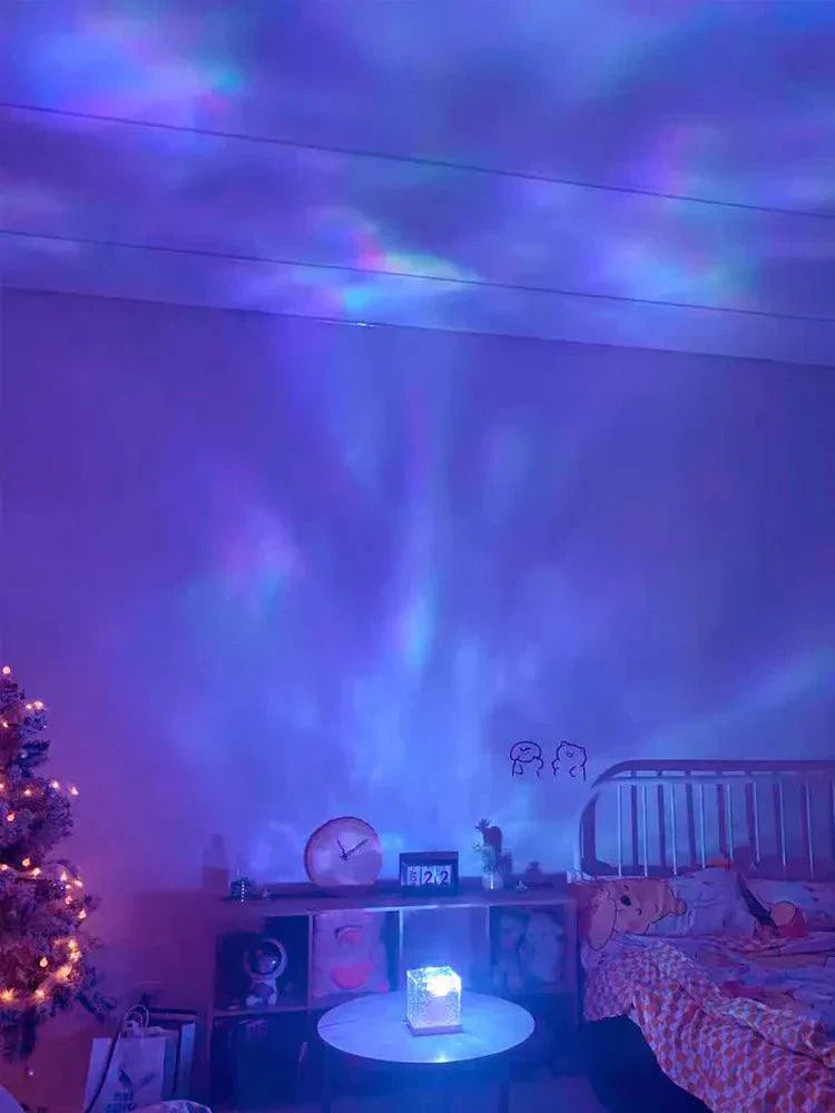 GlowWave Wunderlampe - Beruhigende Wasserwellenprojektionen für eine entspannende Atmosphäre