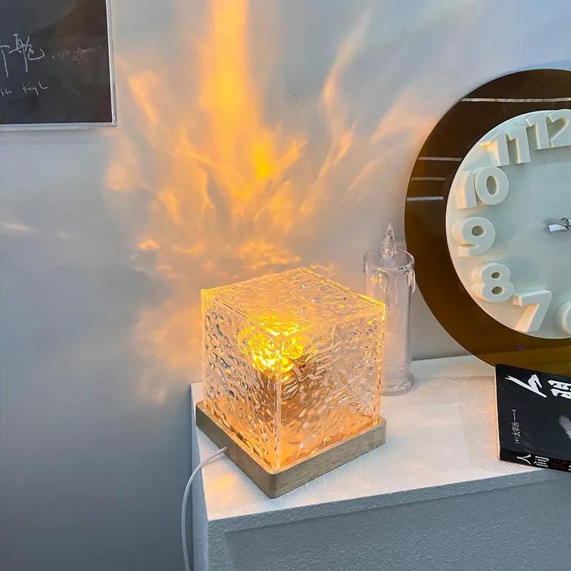 GlowWave Wunderlampe - Beruhigende Wasserwellenprojektionen für eine entspannende Atmosphäre