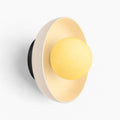 Elegante lampada da parete rotonda in ceramica smaltata per uno stile raffinato