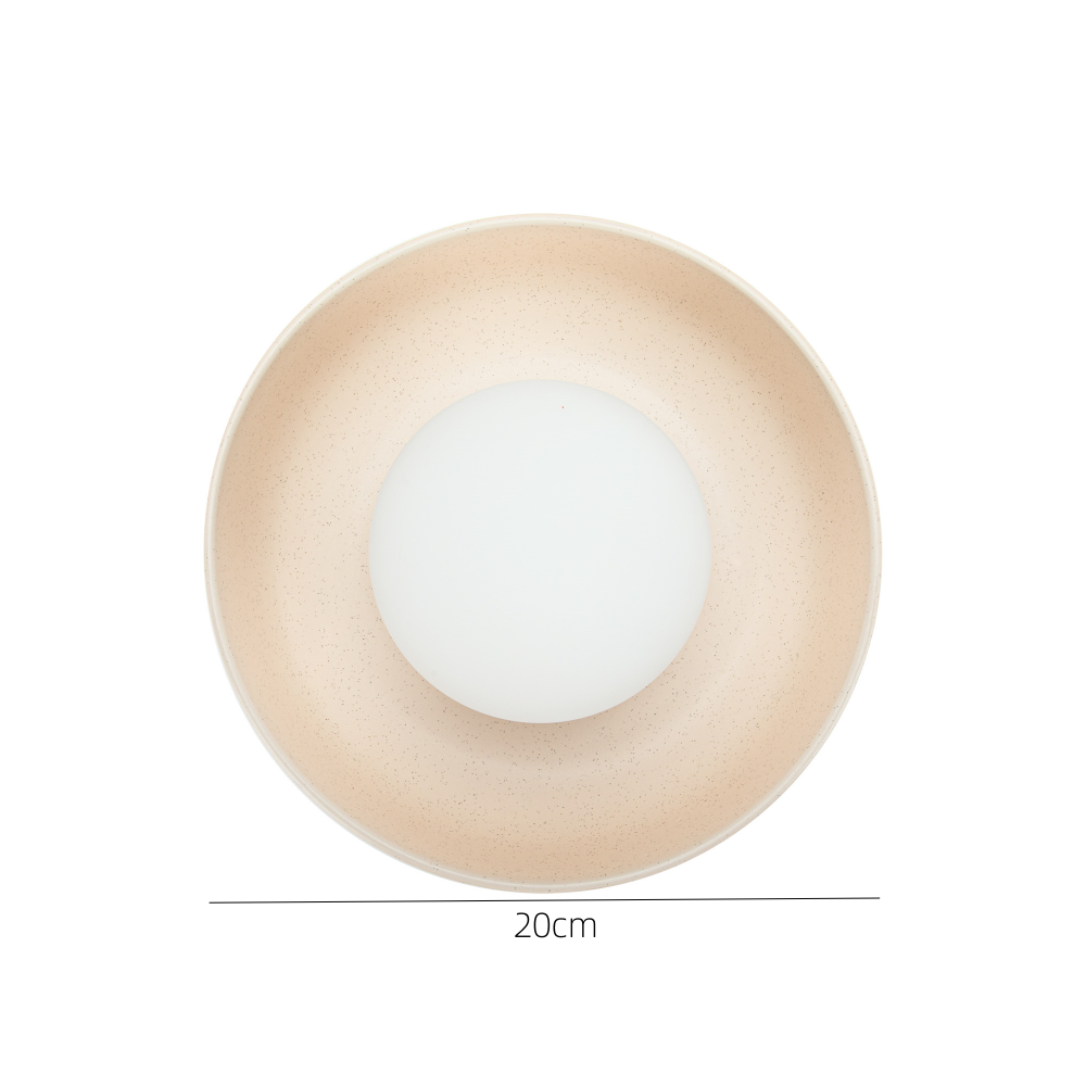 CeramiLux – Elegante runde Wandlampe aus glasierter Keramik für einen raffinierten Stil