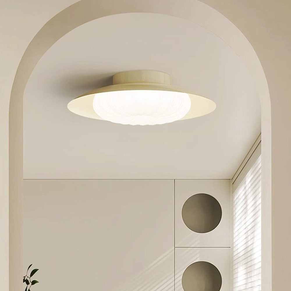 Moderne halb-eingebaute Plafondlampen in Creme – Elegante und umweltfreundliche LED-Beleuchtung