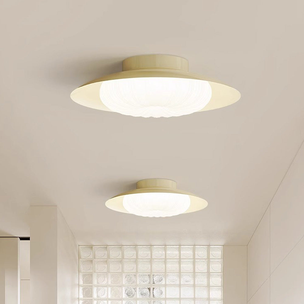 Moderne halb-eingebaute Plafondlampen in Creme – Elegante und umweltfreundliche LED-Beleuchtung