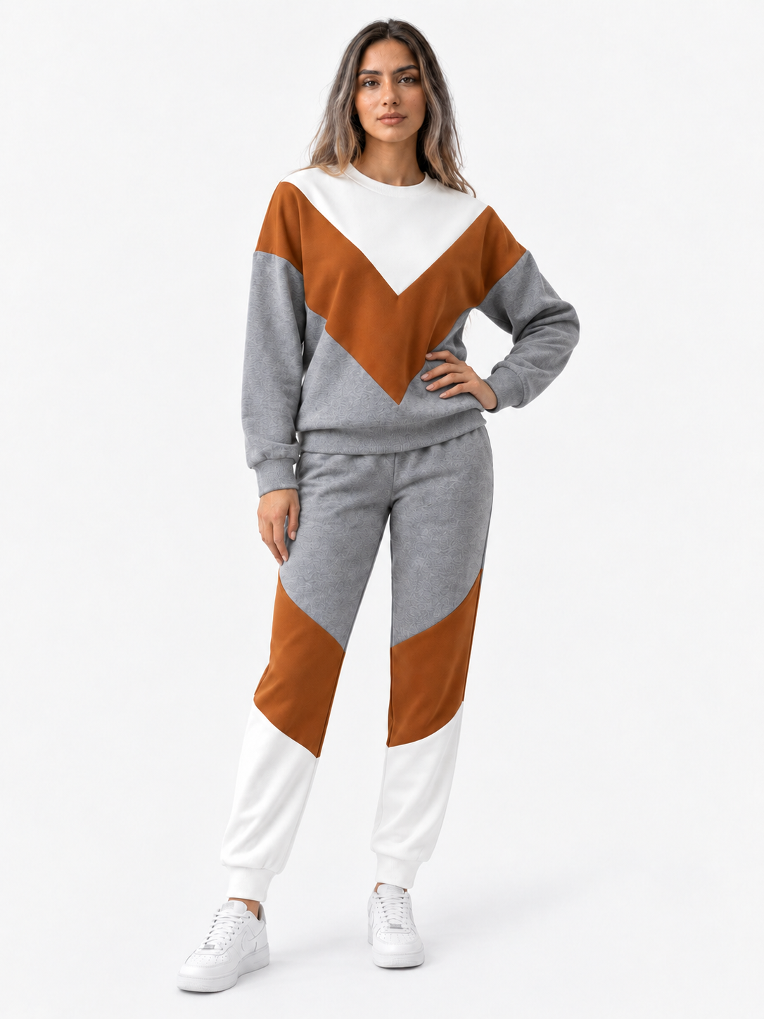 Trendy sportstøj med kontrast til en moderne stil