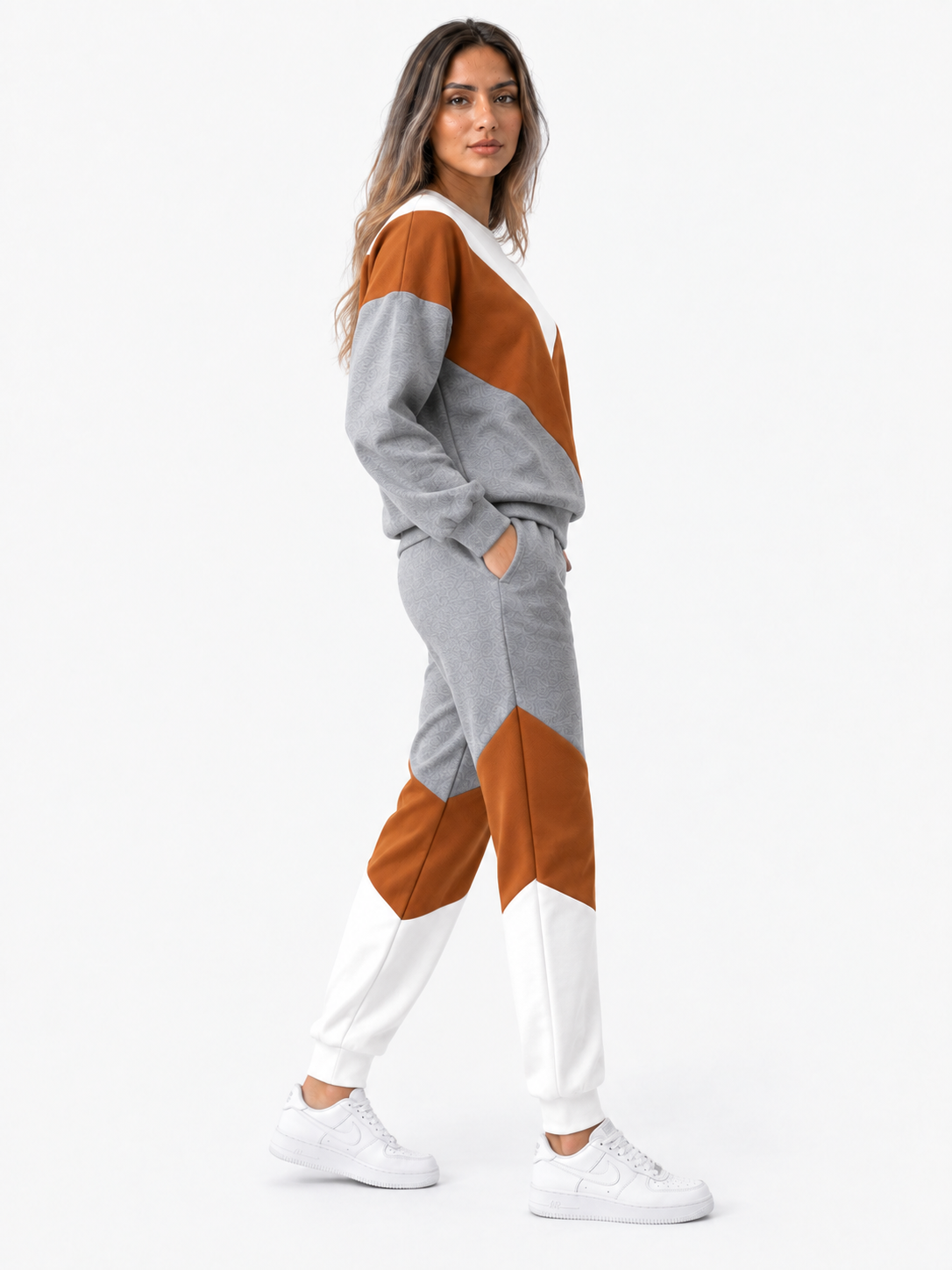 Trendy sportstøj med kontrast til en moderne stil
