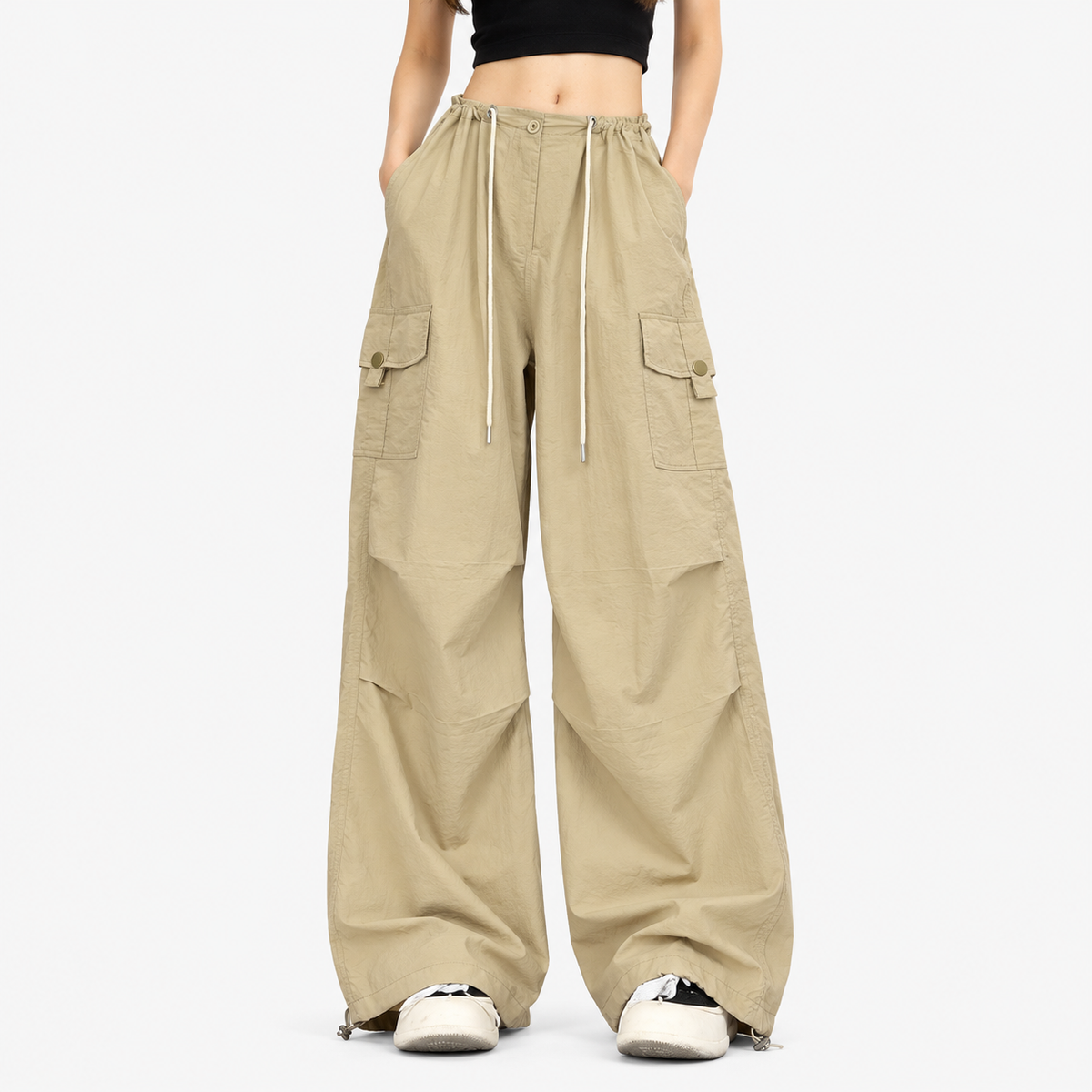 Pantalon cargo baggy élégant pour confort et tendance  