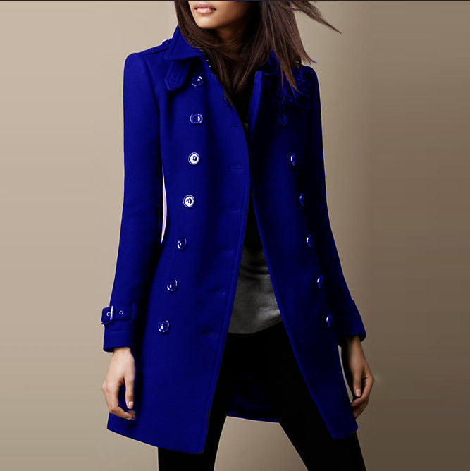 Damen Elegante Modejacke aus Hochwertiger Wolle