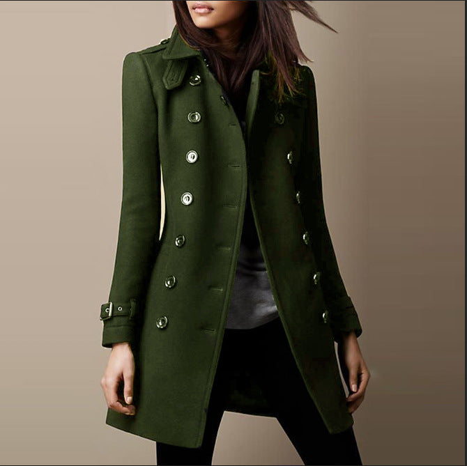 Damen Elegante Modejacke aus Hochwertiger Wolle